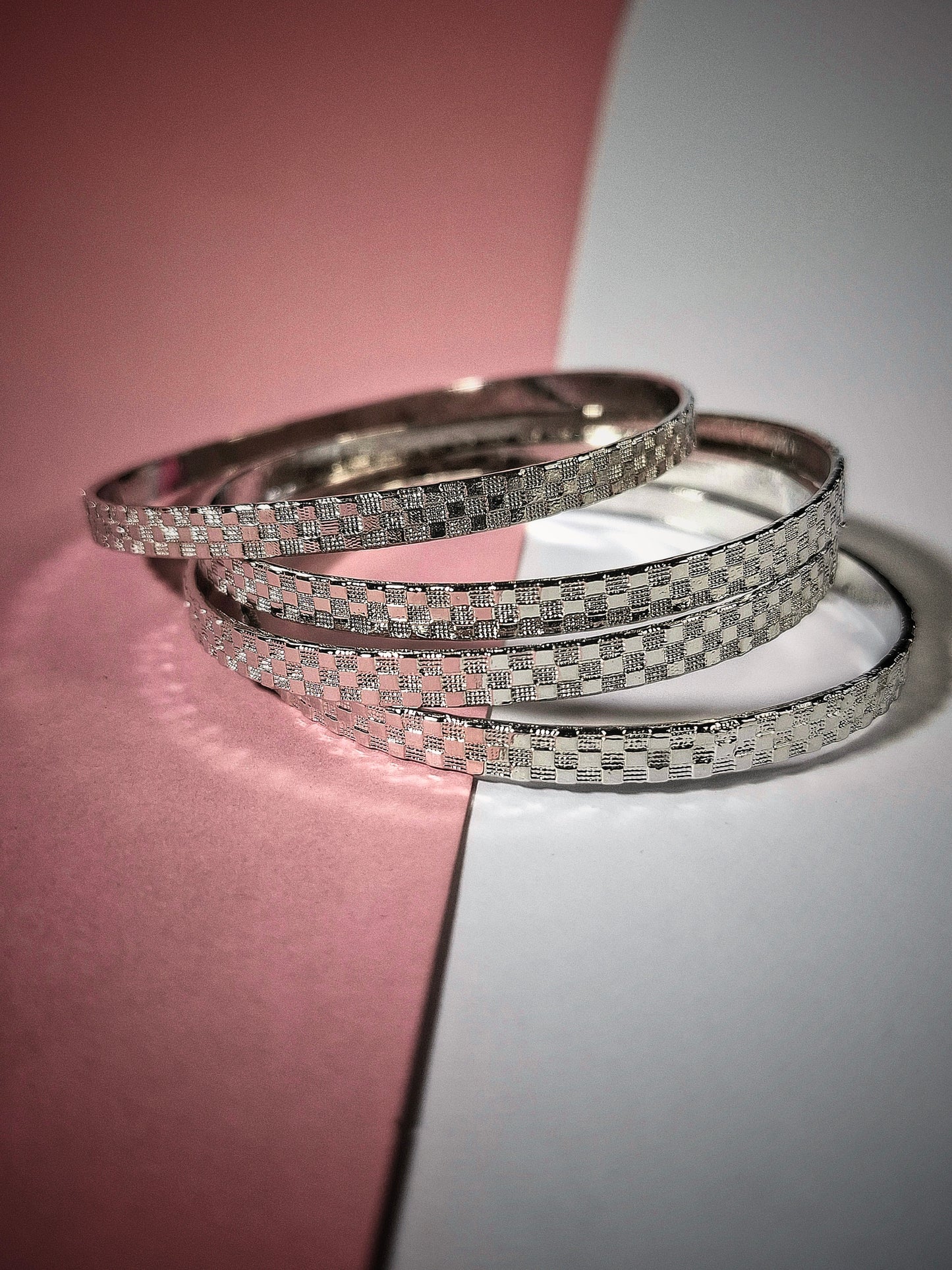 Noir Elegance Bangles 4pcs