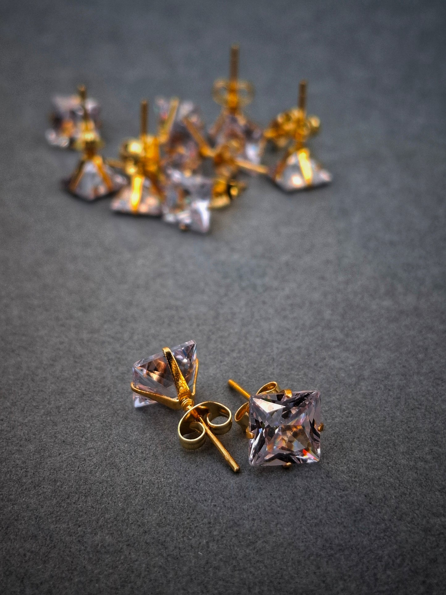 Crystal Crown Studs