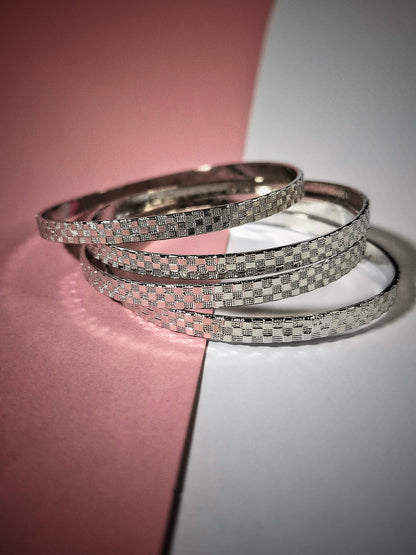 Noir Elegance Bangles 4pcs