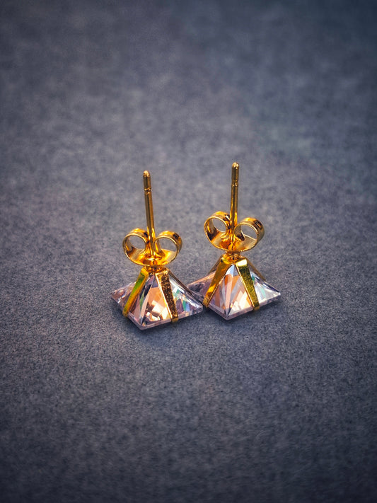 Crystal Crown Studs