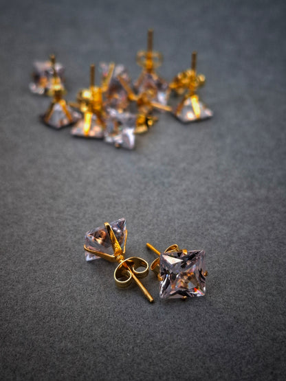 Crystal Crown Studs