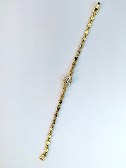 Golden Aura Oval Bracelet