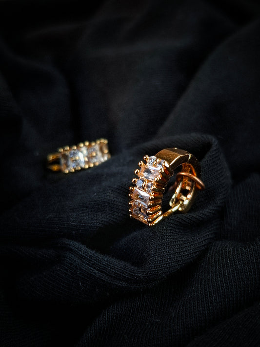 Golden Radiance Hoops