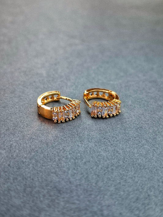 Golden Radiance Hoops